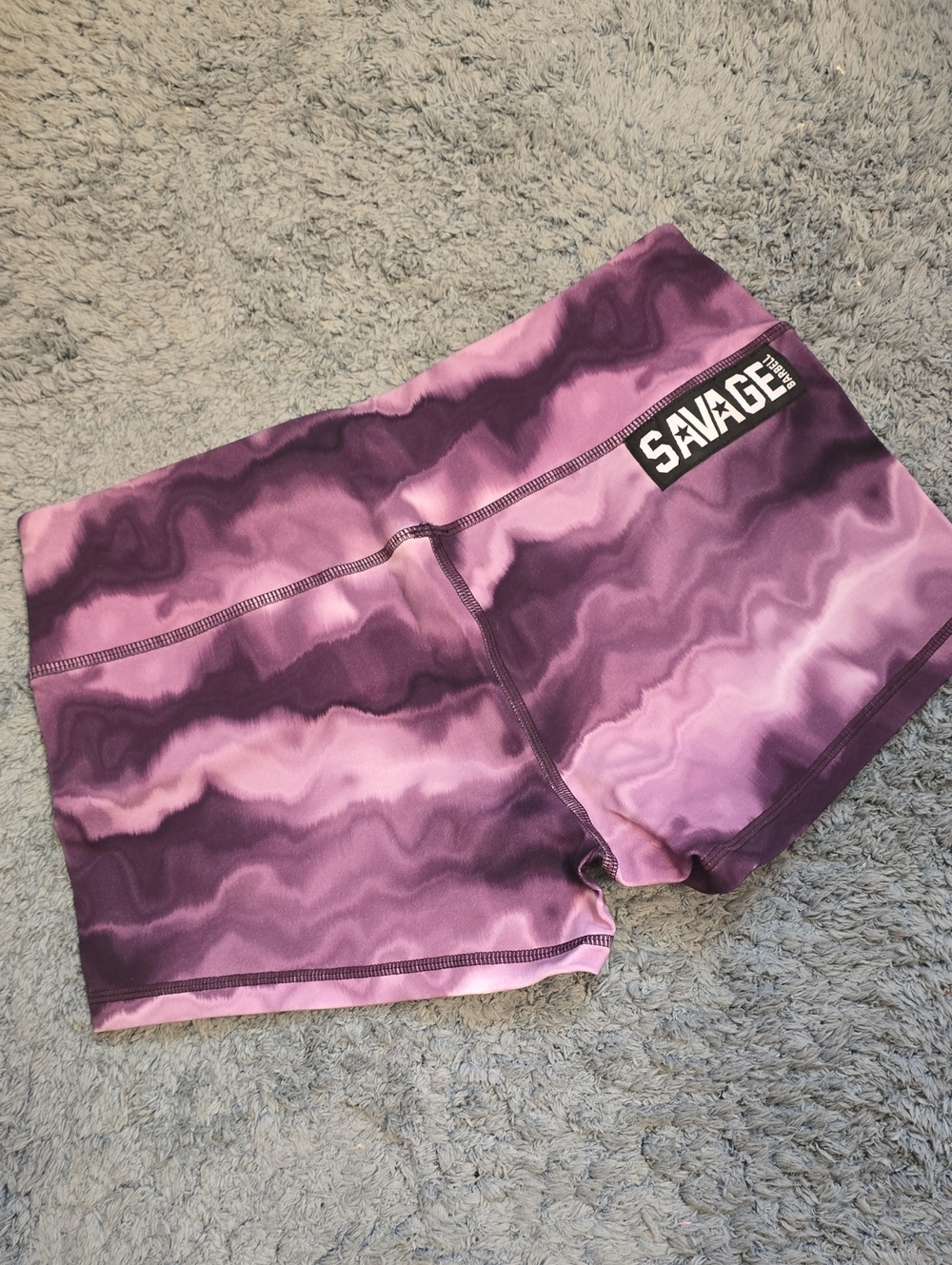 Savage Barbell Purple Shorts Sz Large